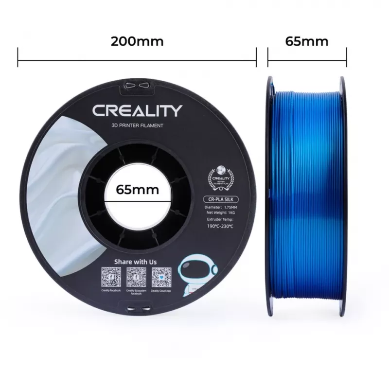 Materiál pre 3D tlač Creality 3D 3301120006 hodvábna modrá 1 kg 1,75 mm