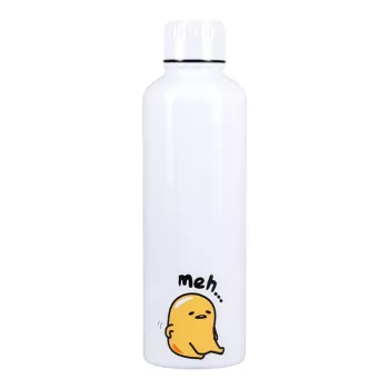 Kovová fľaša na pitie Paladone Gudetama — izolovaná nerezová fľaša s dizajnom postavičky