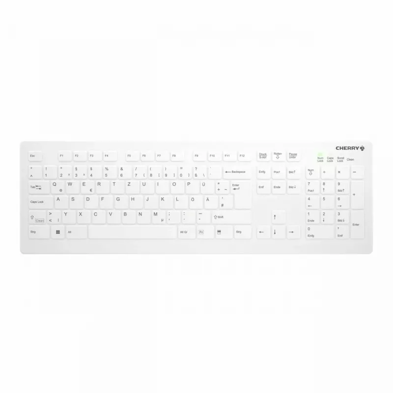 Contour Design Active Key Contour QuickClean Medical Keyboard IP68 Full-Size bezdrôtová biela DE C8112