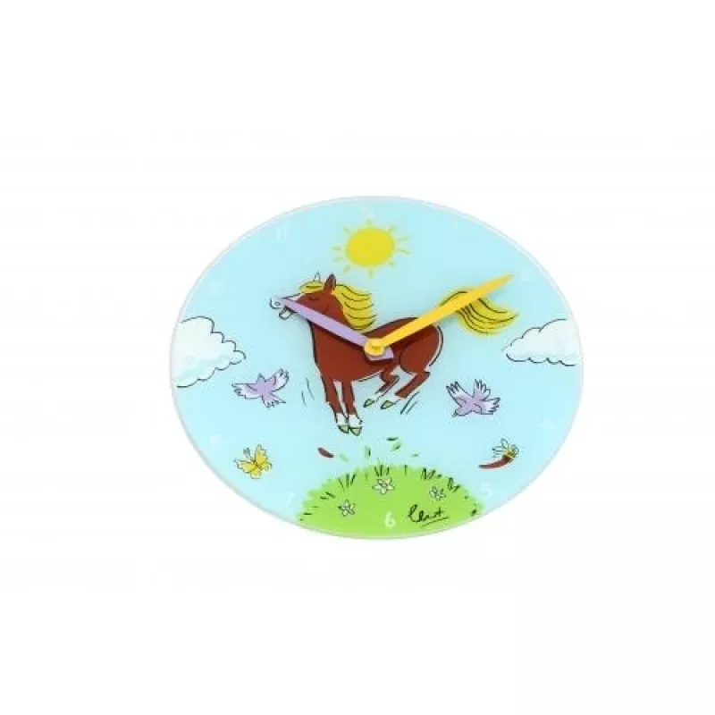 Hodiny NeXtime 8812 Jump for joy, Ø30 cm, nástenné hodiny, modrá/viacfarebná
