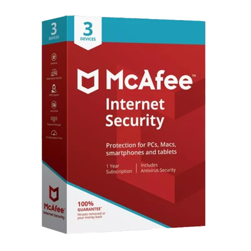 McAfee Internet Security - 3 používatelia 1 rok, Global