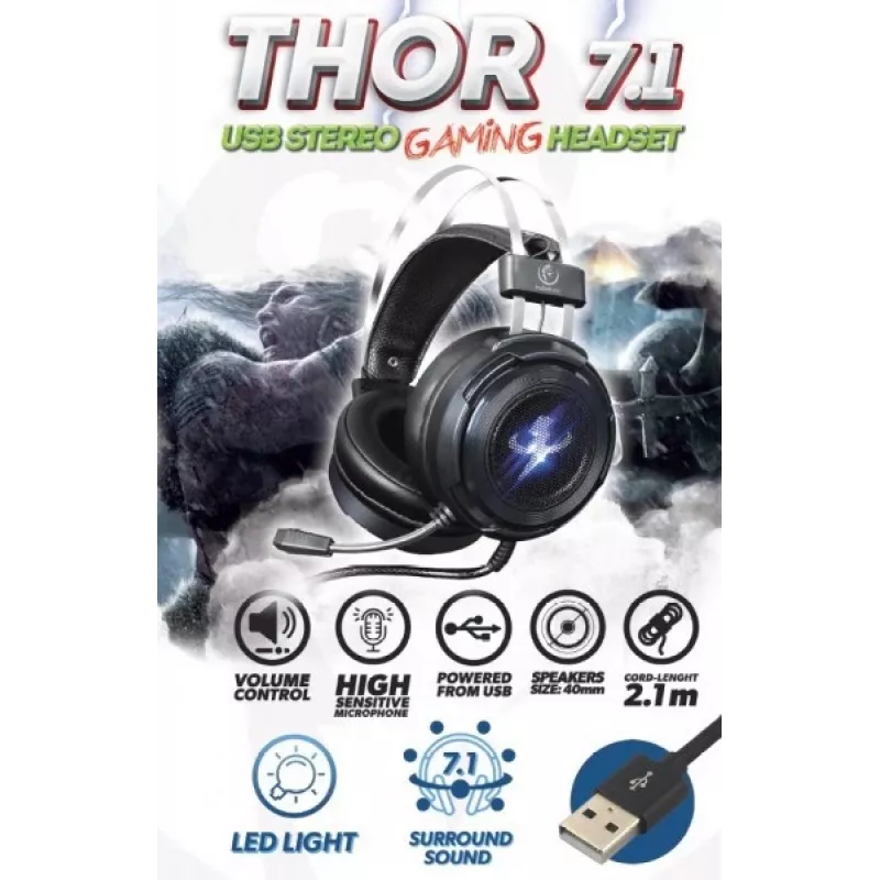 Stereo slúchadlá Rebeltec THOR RBLSLU00042