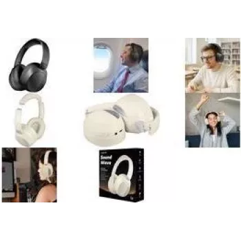 LogiLink BT0071C slúchadlá cez uši Bluetooth krémová (BT0071C)