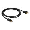 Delock kábel DisplayPort 1.1 konektor samec > DVI 24+1 konektor samec pasívny 1 m čierny (82590)