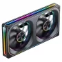 120mmx2 ARGB PWM ventilátor do skrine, Jonsbo ZA-240 Infinity Mirror 240mm čierny