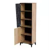 Regál cama meble OVO 2D knižnica 50×38×182,5 cm dub/betón