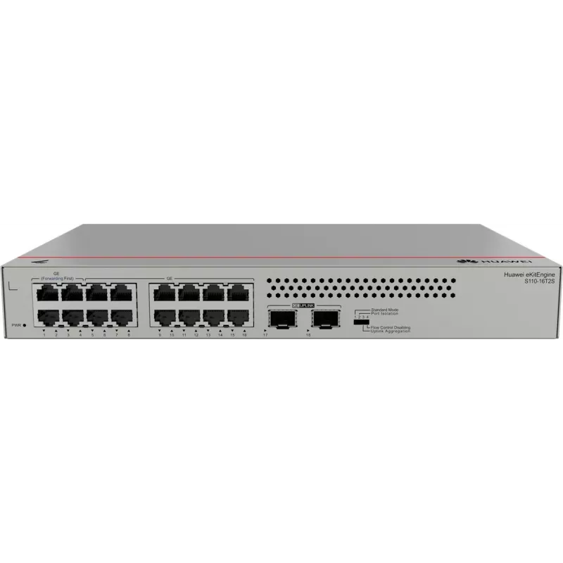 Huawei S110-16T2S gigabitový switch, 2x SFP 16x GLAN, 2x SFP, Rackmount