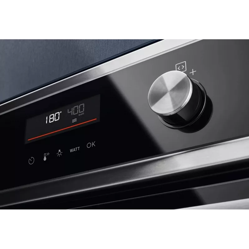 Electrolux EVL6E49X vstavaná kompaktná rúra s mikrovlnnou funkciou, 44 l, výška 45,5 cm, čierna/nehrdzavejúca oceľ