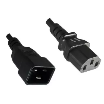 Microconnect PE030610 napájací kábel čierny 1 m C13 konektor samica C20 konektor samica
