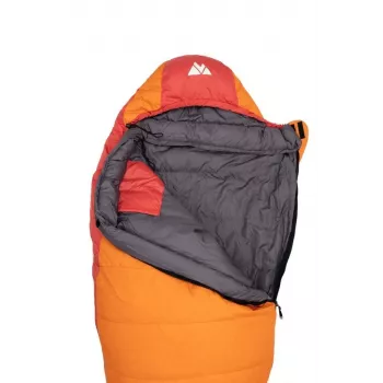 Spací vak Volven VOLVEN TRAVELLER Right Orange – mumia, zips vpravo, pre jednu osobu