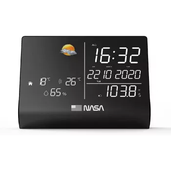 Nasa WSP1300 Black meteorologická stanica/reproduktor BT