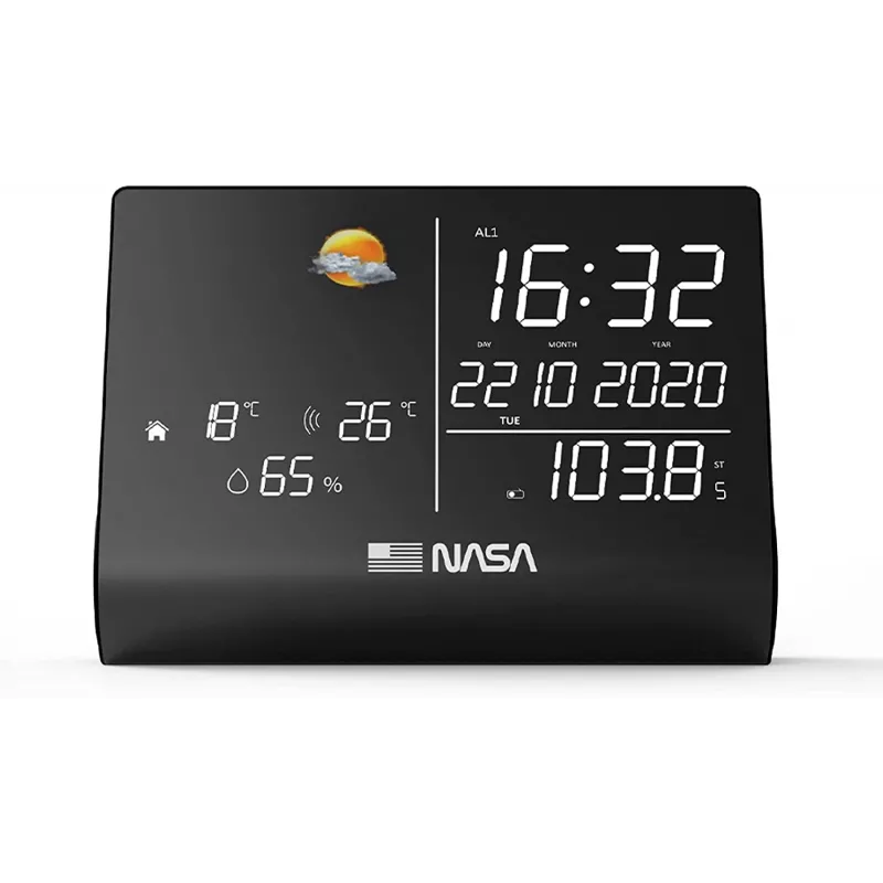 Nasa WSP1300 Black meteorologická stanica/reproduktor BT