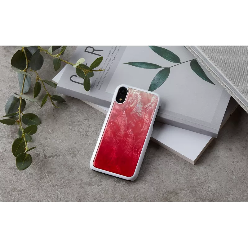 Puzdro na smartphone iKins pre iPhone XR – pink lake a biela