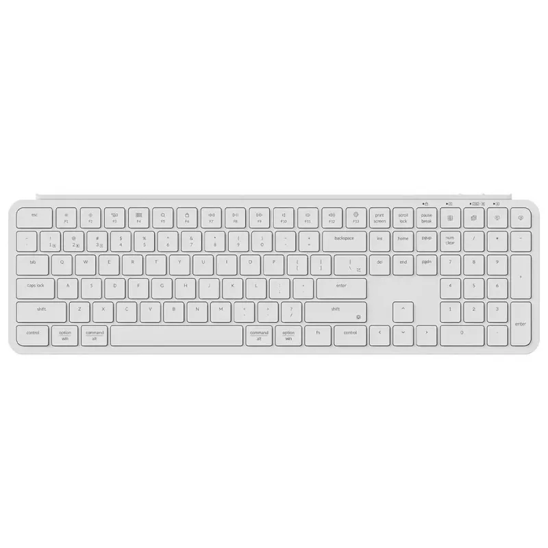 Keychron B6P-K8 klávesnica Full-size USB RF Wireless Bluetooth slonovina