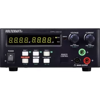 VOLTCRAFT CPPS-320-42 laboratórny napájací zdroj, nastaviteľný 0,02 - 42 V/DC 0,01 - 20 A 320 W USB diaľkovo ovládateľný, programovateľný, Au (CPPS-320-42)