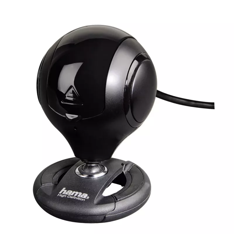 Hama 00053950 Spy Protect HD webkamera, 1,3 MP, 1280 x 720, 30 fps, vstavaný mikrofón, USB 2.0, čierna