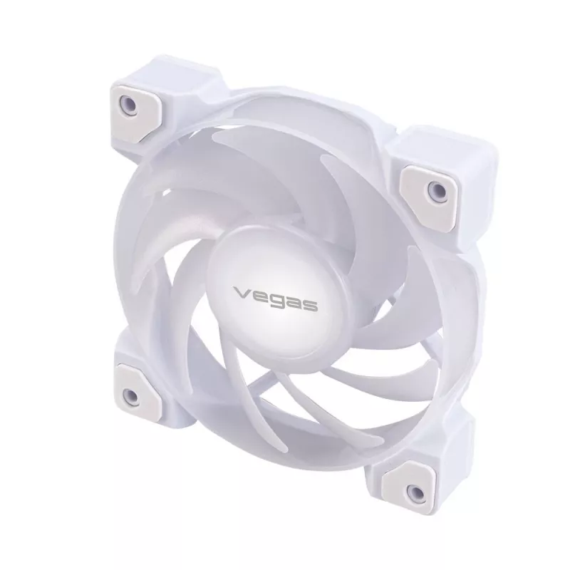 AKASA VEGAS A12 120mm ARGB skriňový ventilátor - biela