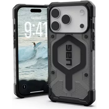 UAG Urban Armor Gear Pathfinder MagSafe puzdro | Apple iPhone 17 Pro | Ash (sivá transparentná)/čierna | 114551113140 (114551113140)