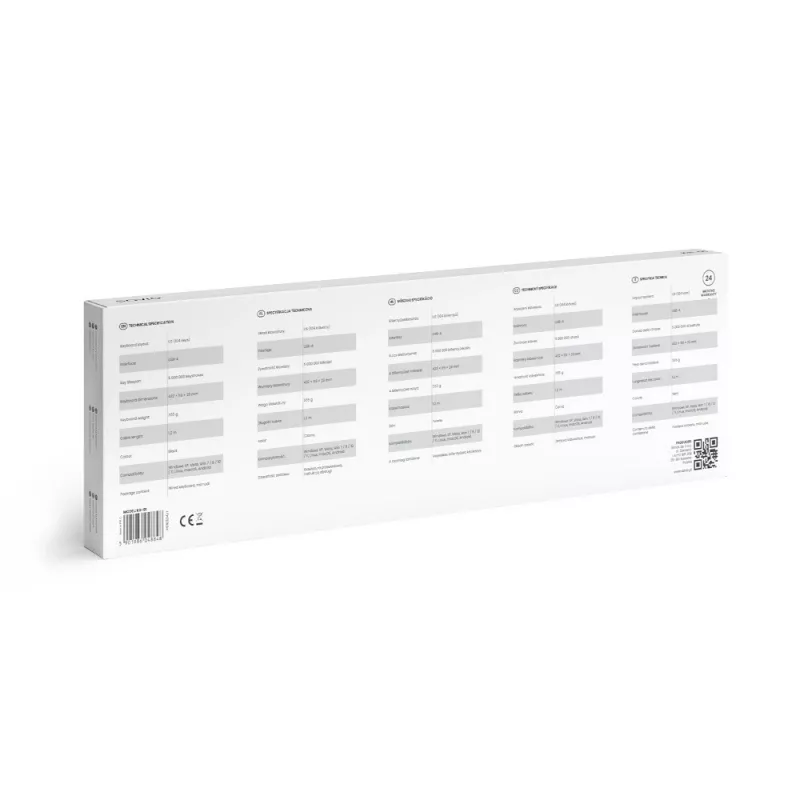 Savio KB-01 klávesnica Home/Office USB QWERTY US angličtina čierna