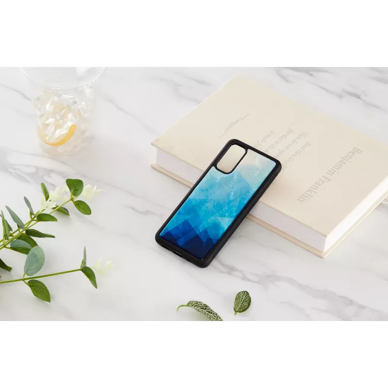 Ochranné puzdro iKins pre Samsung Galaxy S20 — modré jazero čierny povrch