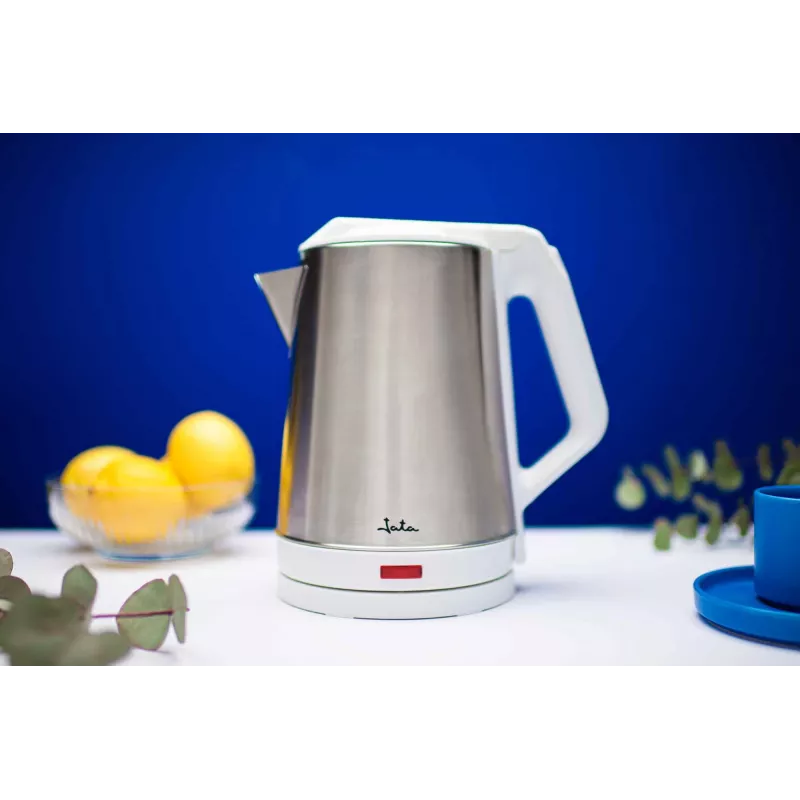 Jata JEHA1723 rýchlovarná kanvica, 2 l, 1500 W, nehrdzavejúca oceľ, biela