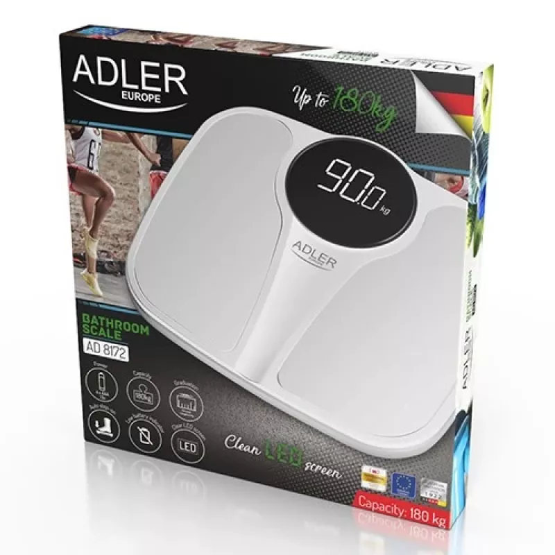 Elektronická osobná váha Adler AD 8172w LED