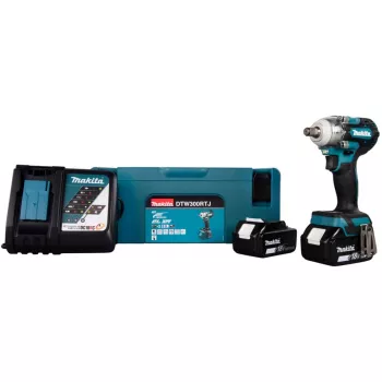 Rázový uťahovák Makita DTW300RTJ 3200 ot/min, 18V, 2 batérie