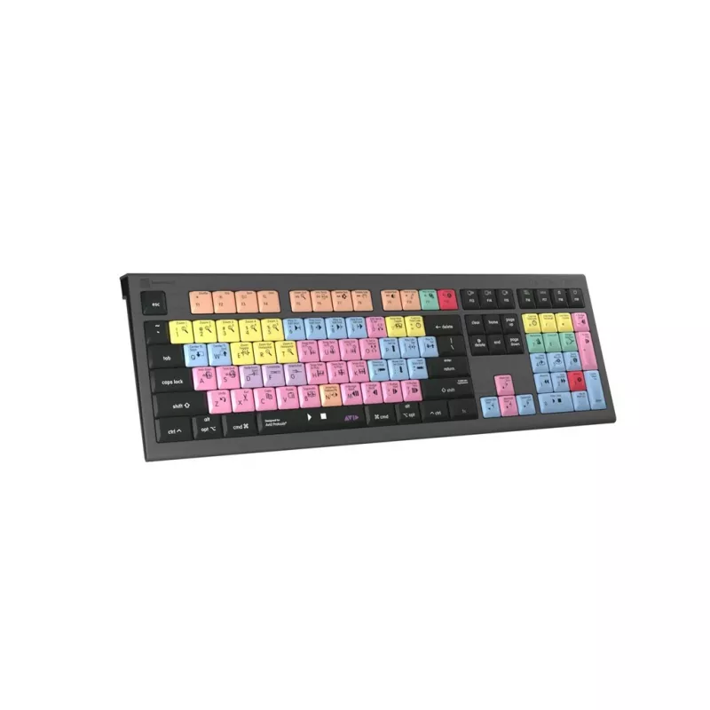 Logickeyboard Avid Pro Tools Astra 2 LKB-PT-A2M-FR klávesnica pre Mac, USB, AZERTY francúzska, čierna