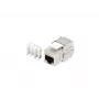 Keystone modul Lanberg KSF7-2000 plochý nerez