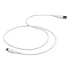 mophie essentials USB-C na USB-A | nabíjací kábel 2 m, biela, 2 m, USB A, USB C, biela