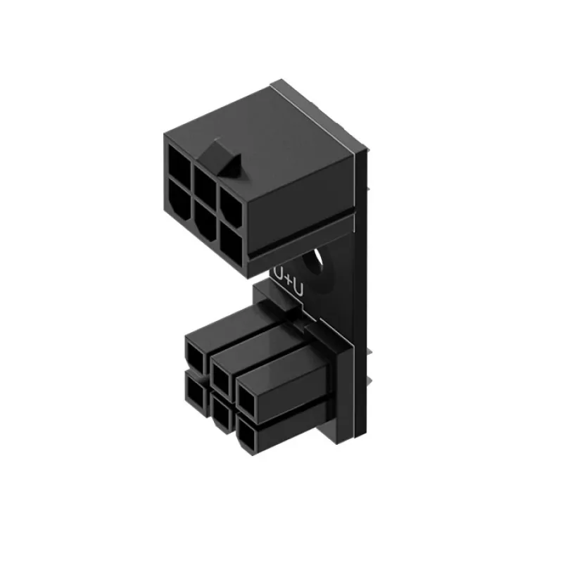 6‑Pin PCIe 180° adaptér U+U od Singularity (SC-A-PCIE6-UU) — 6‑pin PCI Express uhlový adaptér