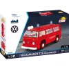 Stavebnica Cobi Volkswagen T2b hasičský 1:35, červená