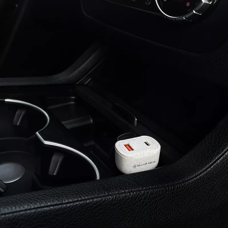 Auto nabíjačka Tellur TLL151341 36W 6A PD18W QC3.0 — USB auto adaptér na rýchle nabíjanie