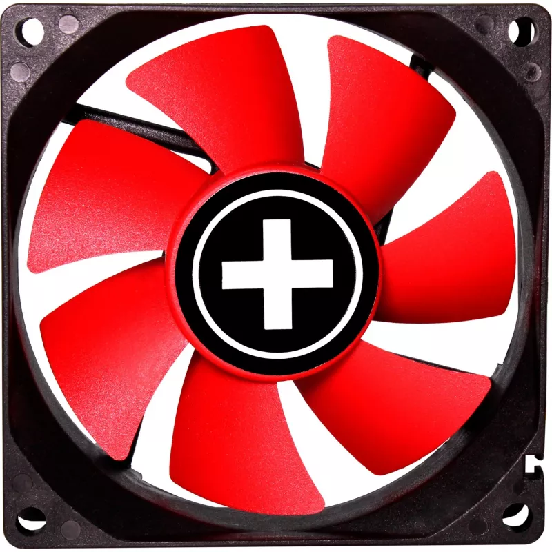 XILENCE XF040 80mm PWM skriňový ventilátor - červený