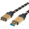 ROLINE Gold USB 3.0 kábel, USB A konektor samec - USB 3.0 Micro B konektor samec 2,0m (11.02.8879)