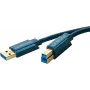 ClickTronic 3m USB3.0 A - B m/m 3m USB A USB B modrý USB kábel (70093)