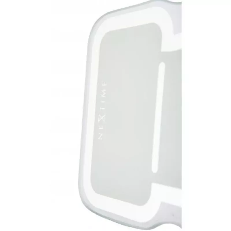 NeXtime hodiny 5185wi Mini Thumbs Up, 20,5x21 cm, nástenné, biele/strieborné