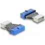Adaptér DELOCK USB 5 Gbps 20-pinová hlavička (samica) na USB-B 5Gbps