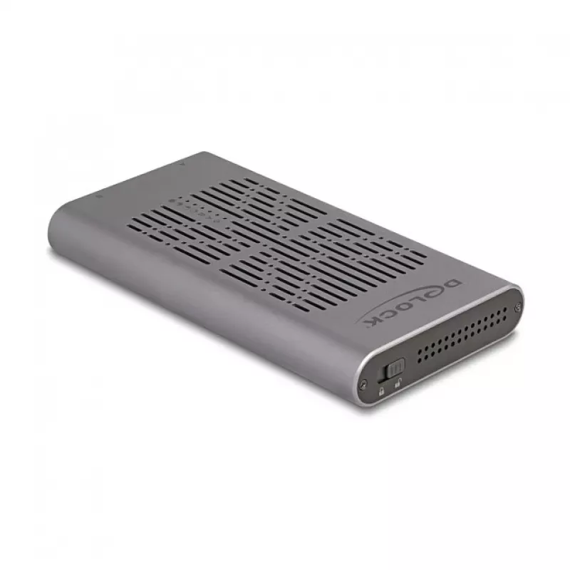 Puzdro na SSD DeLOCK 42027 sivé M.2 10 Gbit/s USB Type-C