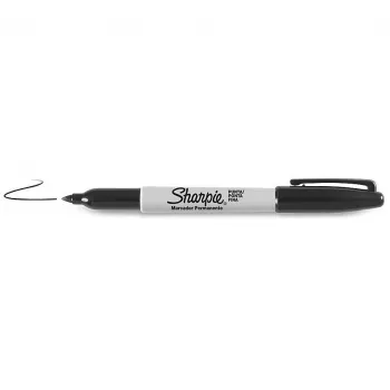 Sharpie Fine Point permanentný marker, čierny, 12 kusov