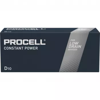 Alkalická batéria D Procell INTENSE POWER 1,5 V – vysoká záťaž, balenie 10 ks