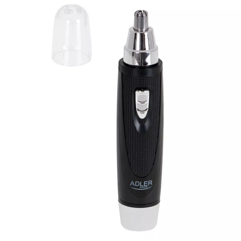 Precízny zastrihávač Adler AD 2911 — zastrihávač uší a nosa, čierny, 45 g