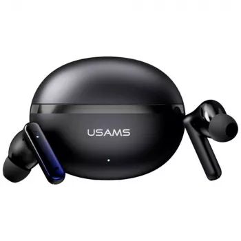 Bluetooth slúchadlá Usams TWS E02 ANC+ENC čierne