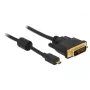 Videokábel adaptér DeLOCK 83586 Micro-HDMI na DVI-D 2 m čierny