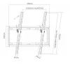 Sunne 32-55-ET sklopný nástenný držiak TV, 32-55 palcov (81-140 cm), max. 35 kg, čierny