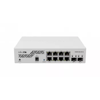 Sieťový switch MikroTik CSS610-8G-2S+IN — 8x Gigabit RJ-45, 2x SFP+ 10G, PoE, vstup 12–57V