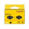 DeLock HDMI 2-1 obojsmerný 4K 60 Hz kompaktný - Retail Box - video/audio switch - 2 x HDMI - desktop (64072)