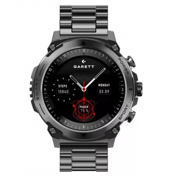 Smartwatch Garett Atom čierna Steel