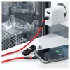USB kábel RealPower MagneticCharge2 1 m červený rýchle nabíjanie prenos dát