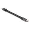 DeLOCK USB kábel 40 Gbps Type-C na Type-C 15 cm PD 3.0 100 W